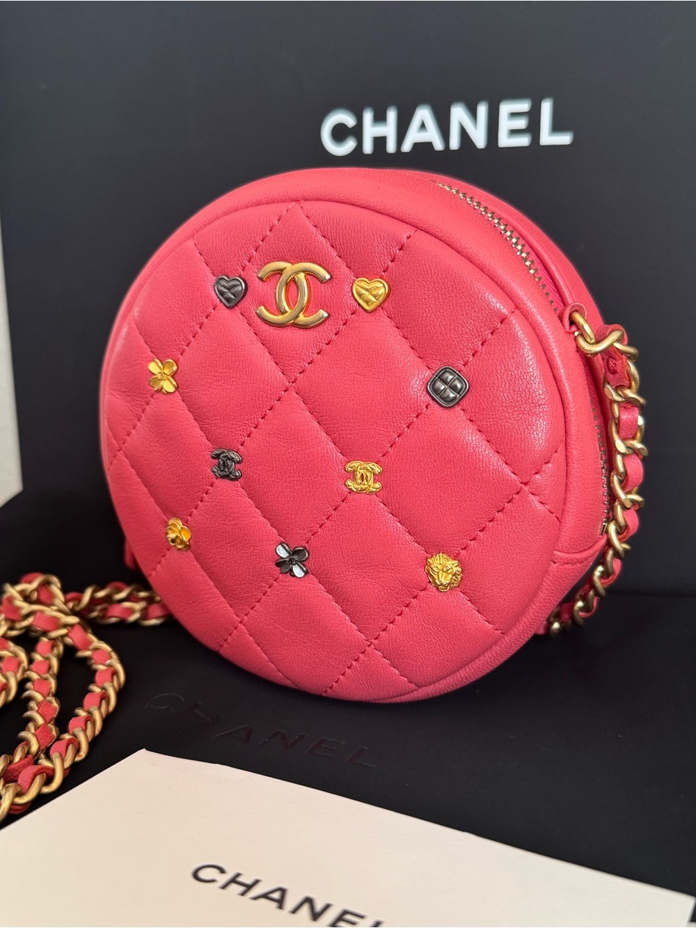 CHANEL Lucky Charms Lambskin Quilted Crossbody Bag - Picture 2 of 7